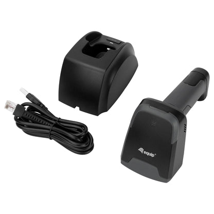 Equip 2D-Barcodescanner Laser Wireless/2.4GHz+BT+Hlt grau