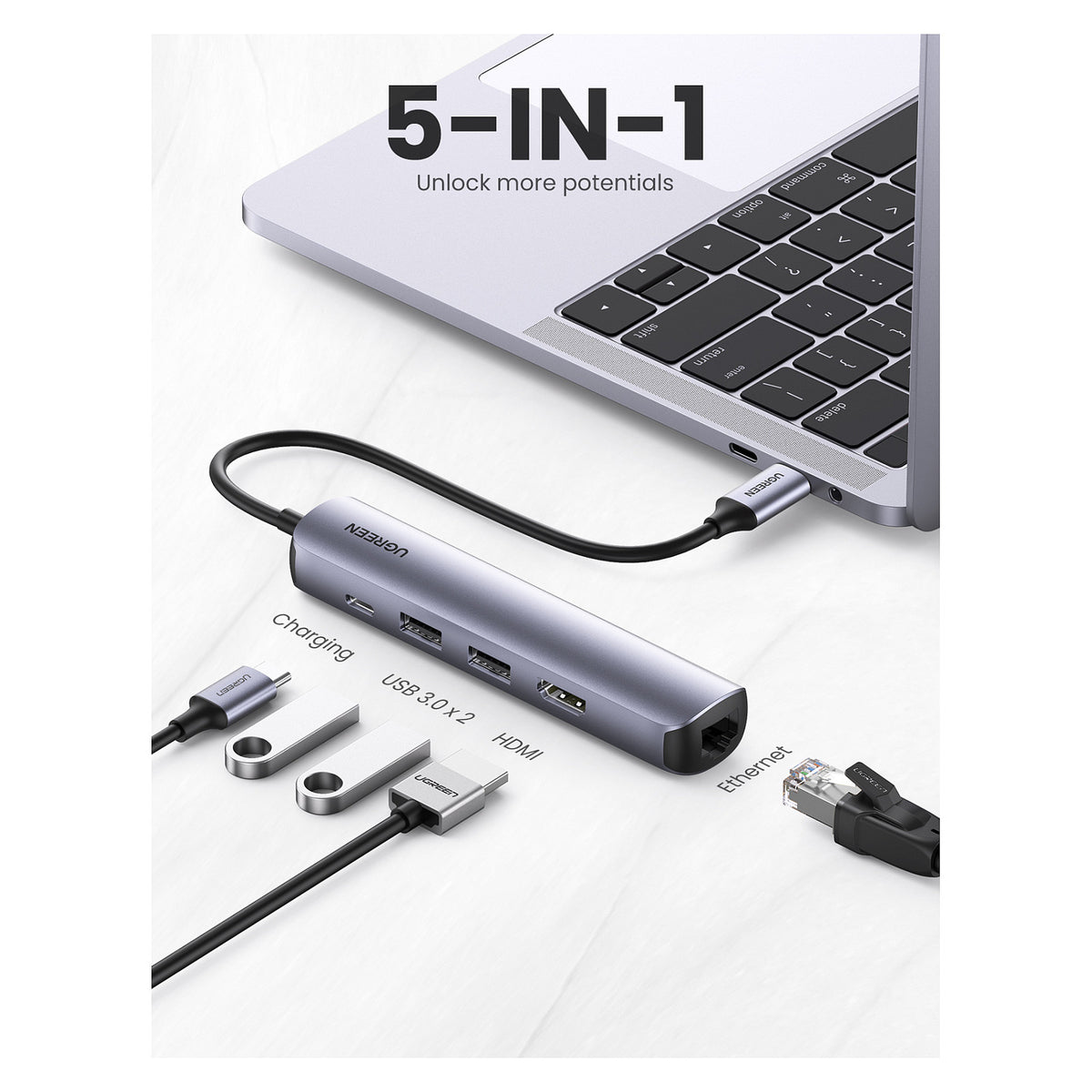 UGREEN Hub 5-in-1 USB-C