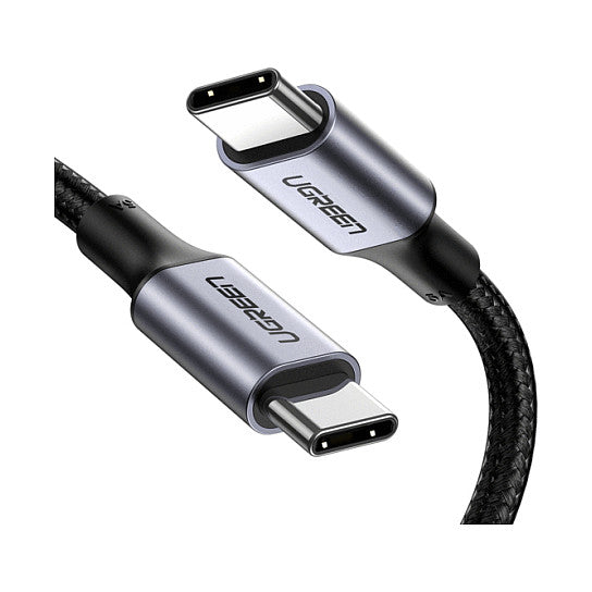 UGREEN Ladekabel USB-C zu USB-C 100W Braided schwarz 2m