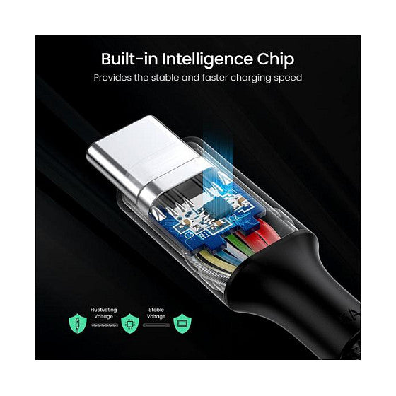UGREEN Ladekabel USB-C zu USB-C 100W Braided schwarz 2m
