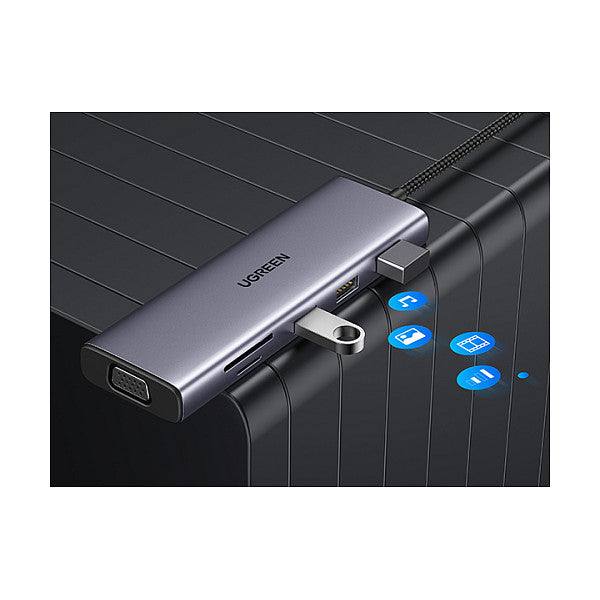 UGREEN CM498 10-in-1 USB-C Hub 1x HDMI 1x Ethernet 1x USB-C PD