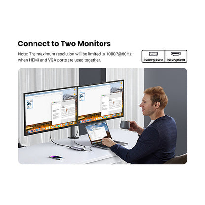 UGREEN CM498 10-in-1 USB-C Hub 1x HDMI 1x Ethernet 1x USB-C PD