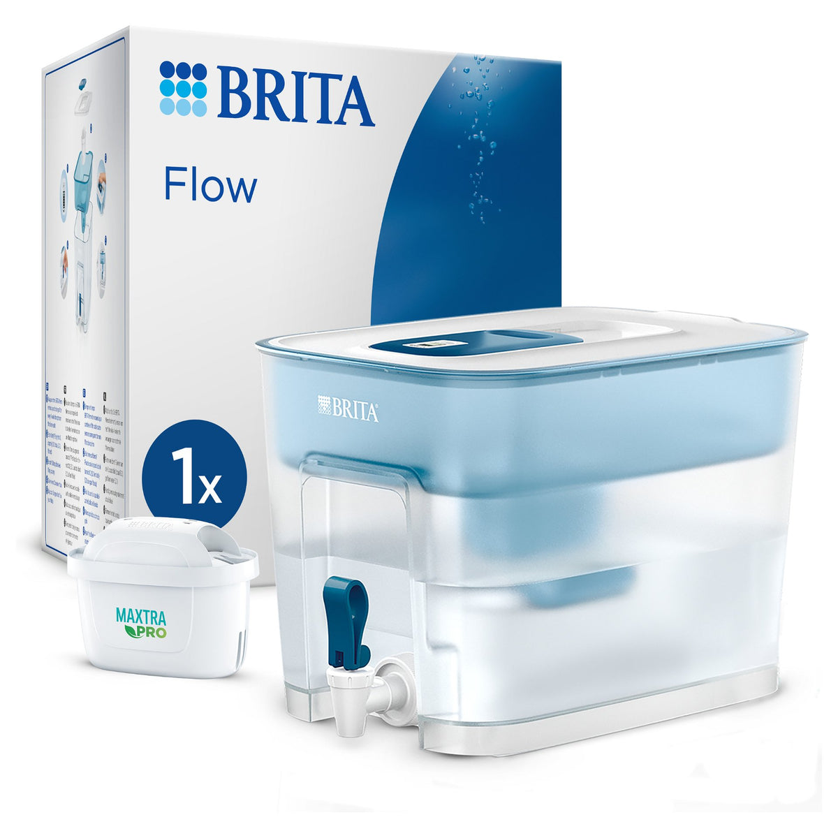 Flow XXL Tischwasserfilter 8.2l Weiss Petrol 125356