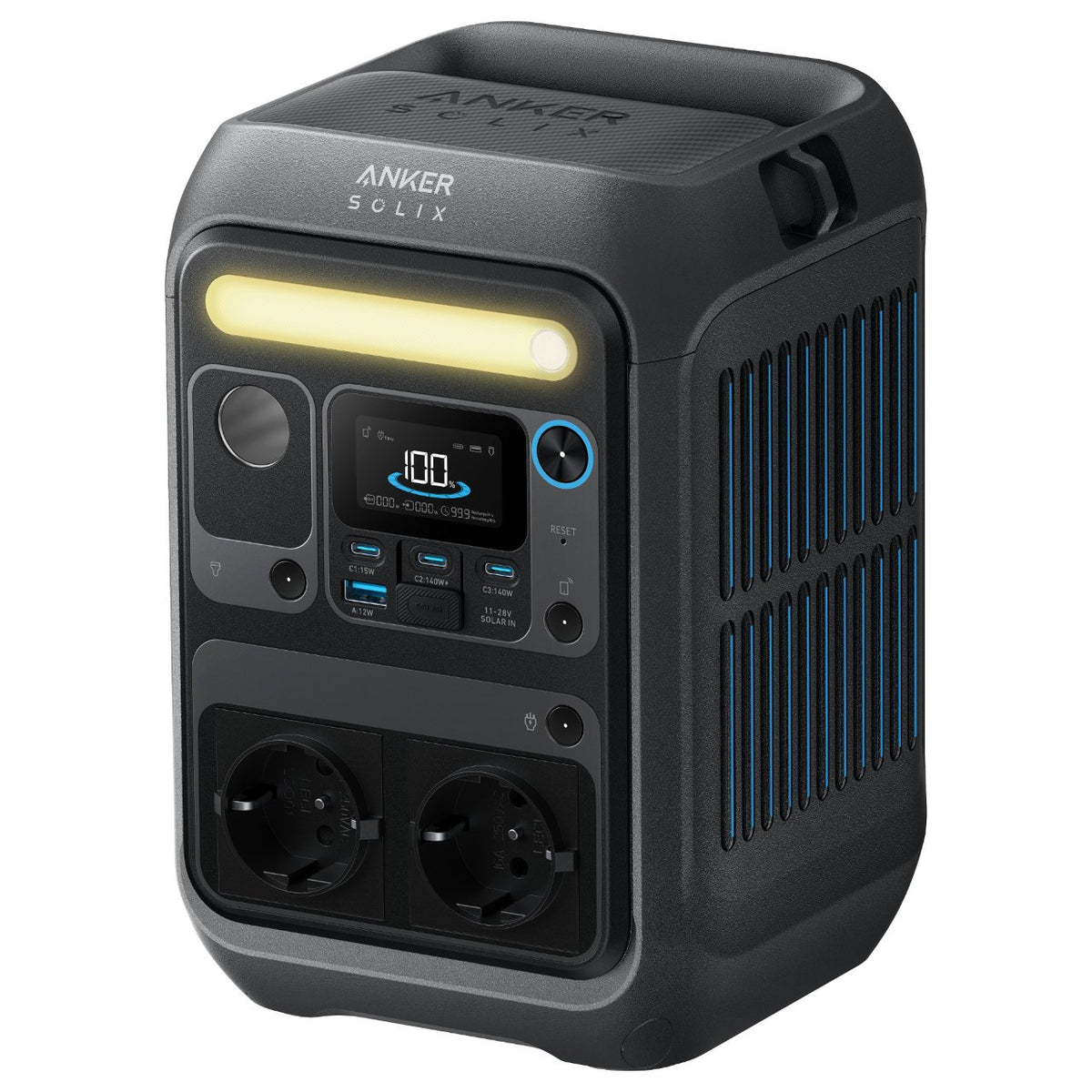 Anker SOLIX C300X Powerstation 768Wh LiFePO4 Akku 300W Ausgang 600W Solareingang