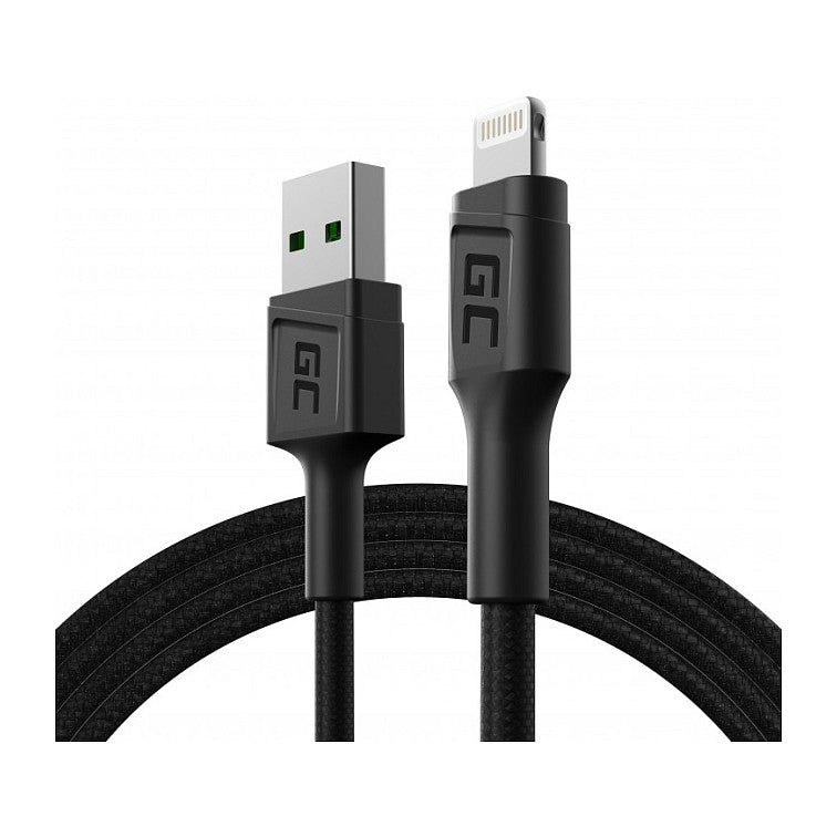 Greencell Powerstream Cable USB-A Micro USB Ultra Charge QC 2.4 120cm