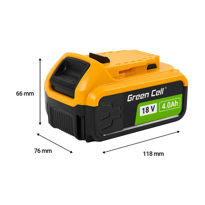 Green Cell battery for DeWalt XR 18V 4Ah replacement battery for DCB184