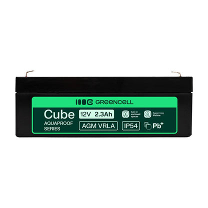 Green Cell AGM VRLA 12V 2.5Ah maintenance-free battery for cash registers, toys (178x36x66mm)