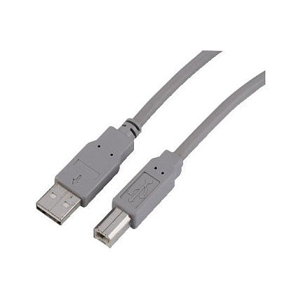 Sharkoon USB 2.0 Kabel, USB-A Stecker > USB-B Stecker (grau, 0,5 Meter)