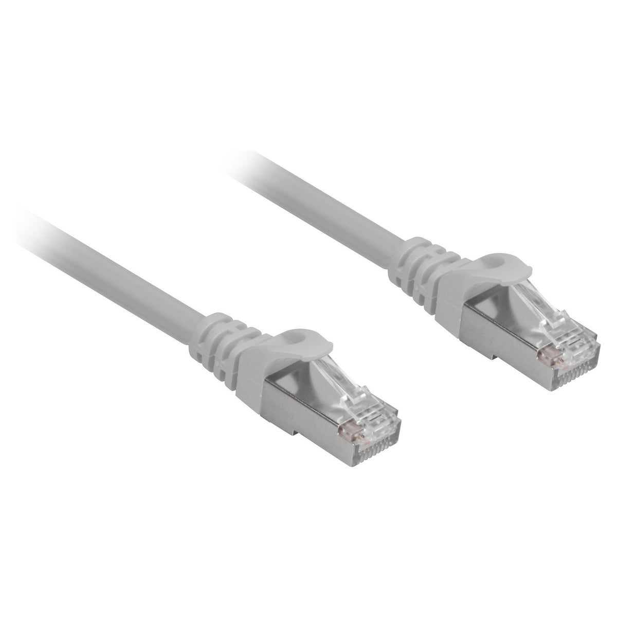 Sharkoon Patchkabel RJ45 Cat.6a SFTP (grau, 3 Meter, LSOH (Halogenfrei))