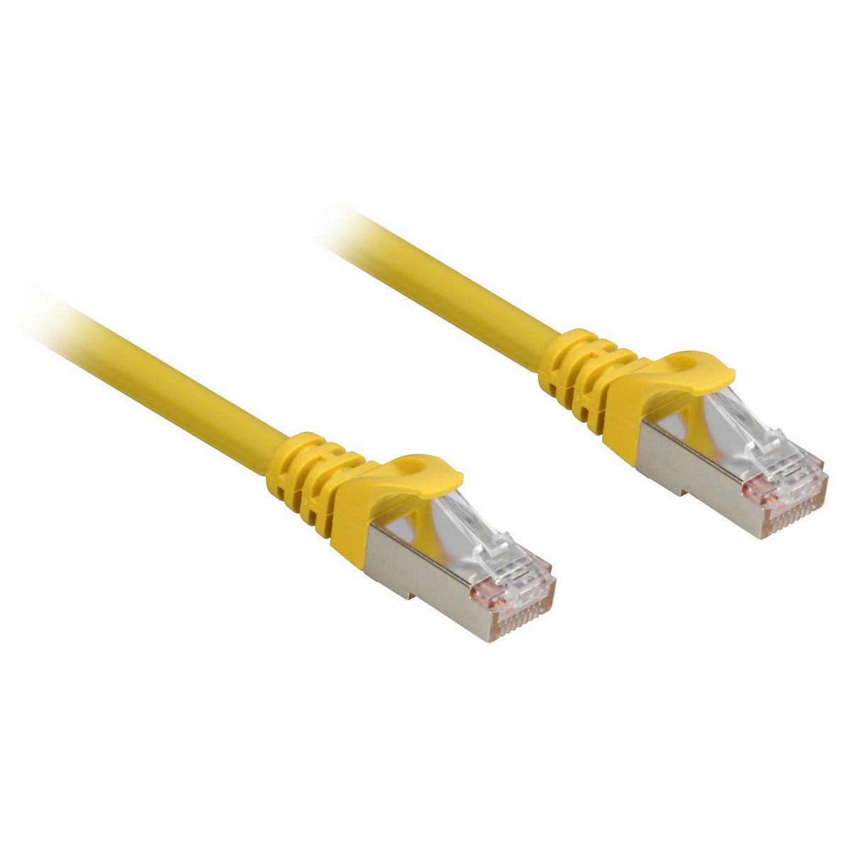 Sharkoon Patchkabel RJ45 Cat.6a SFTP (gelb, 3 Meter, LSOH (Halogenfrei))