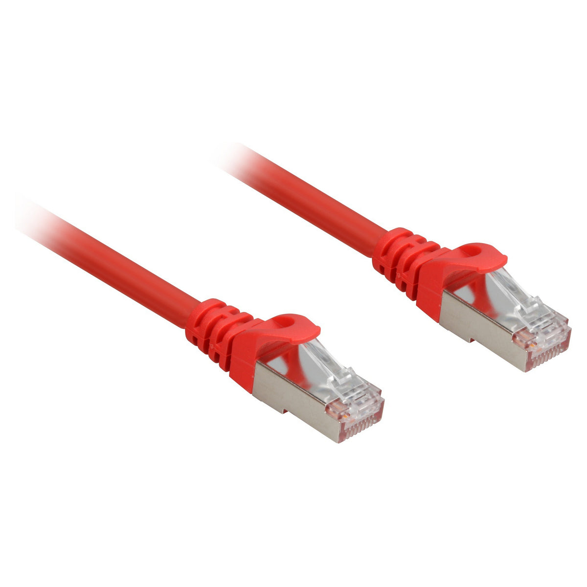 Sharkoon Patchkabel RJ45 Cat.6a SFTP (rot, 5 Meter, LSOH (Halogenfrei))
