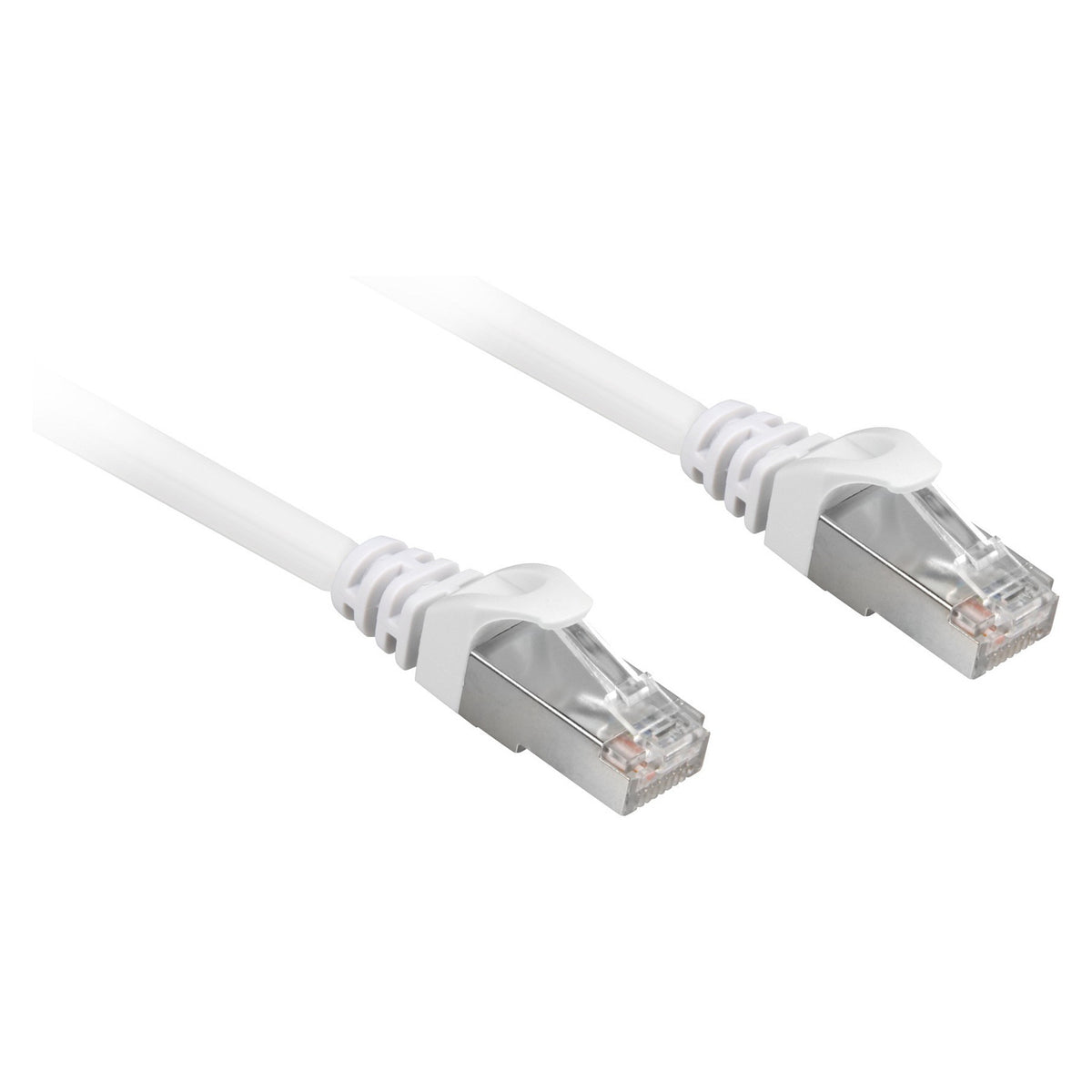 Sharkoon Patchkabel RJ45 Cat.6a SFTP (wei, 25 cm, LSOH (Halogenfrei))