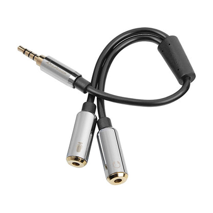 Sharkoon Kabel Adapter 2x3,5 3 Pin > 1x 3,5mm 4 Pin