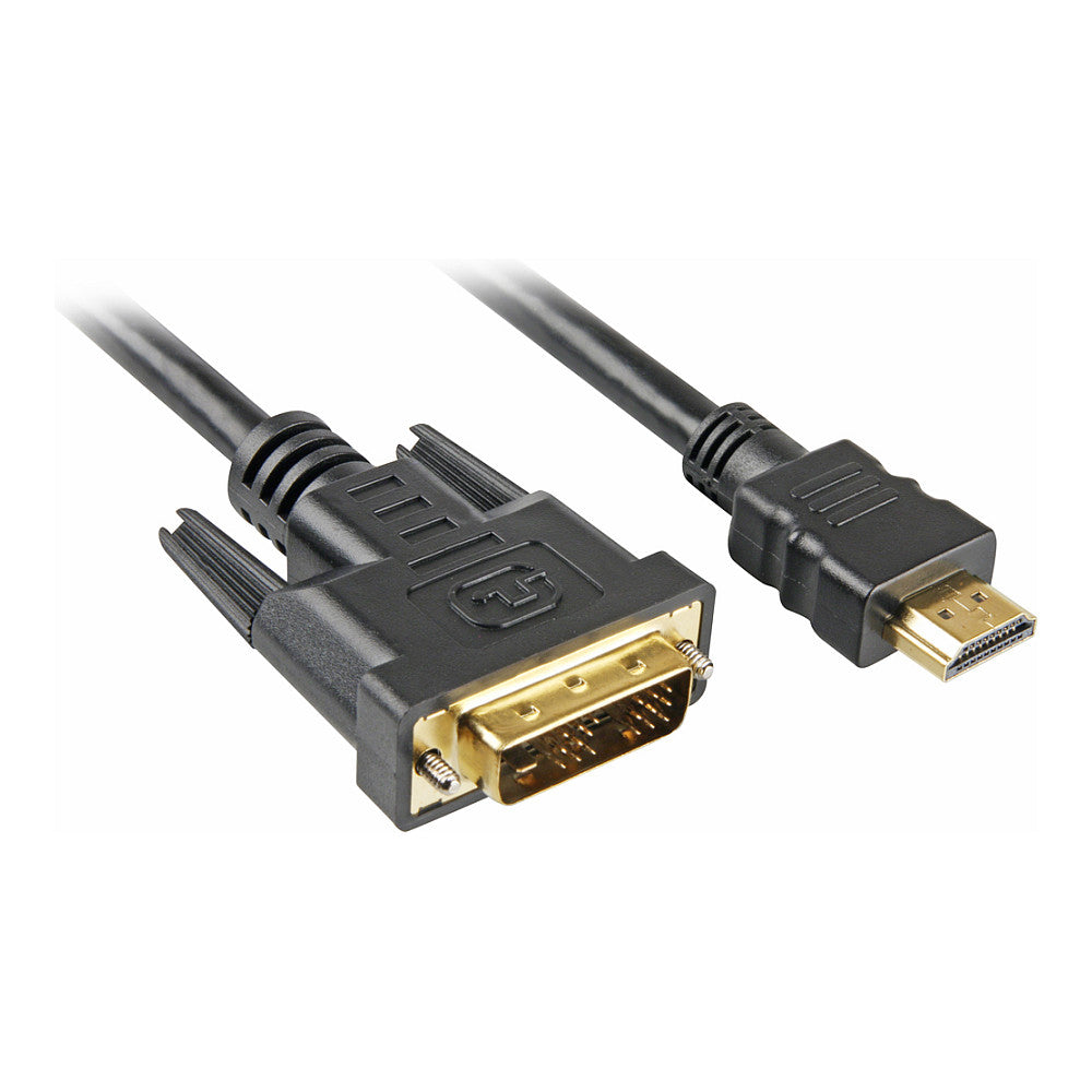 Sharkoon Adapterkabel HDMI > DVI (schwarz, 5 Meter, Single Link, 18+1)