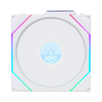 120mm Lian Li Uni Fan TL Wireless LCD Reverse RGB White