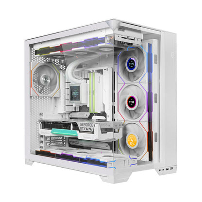 120mm Lian Li Uni Fan TL Wireless LCD Reverse RGB White