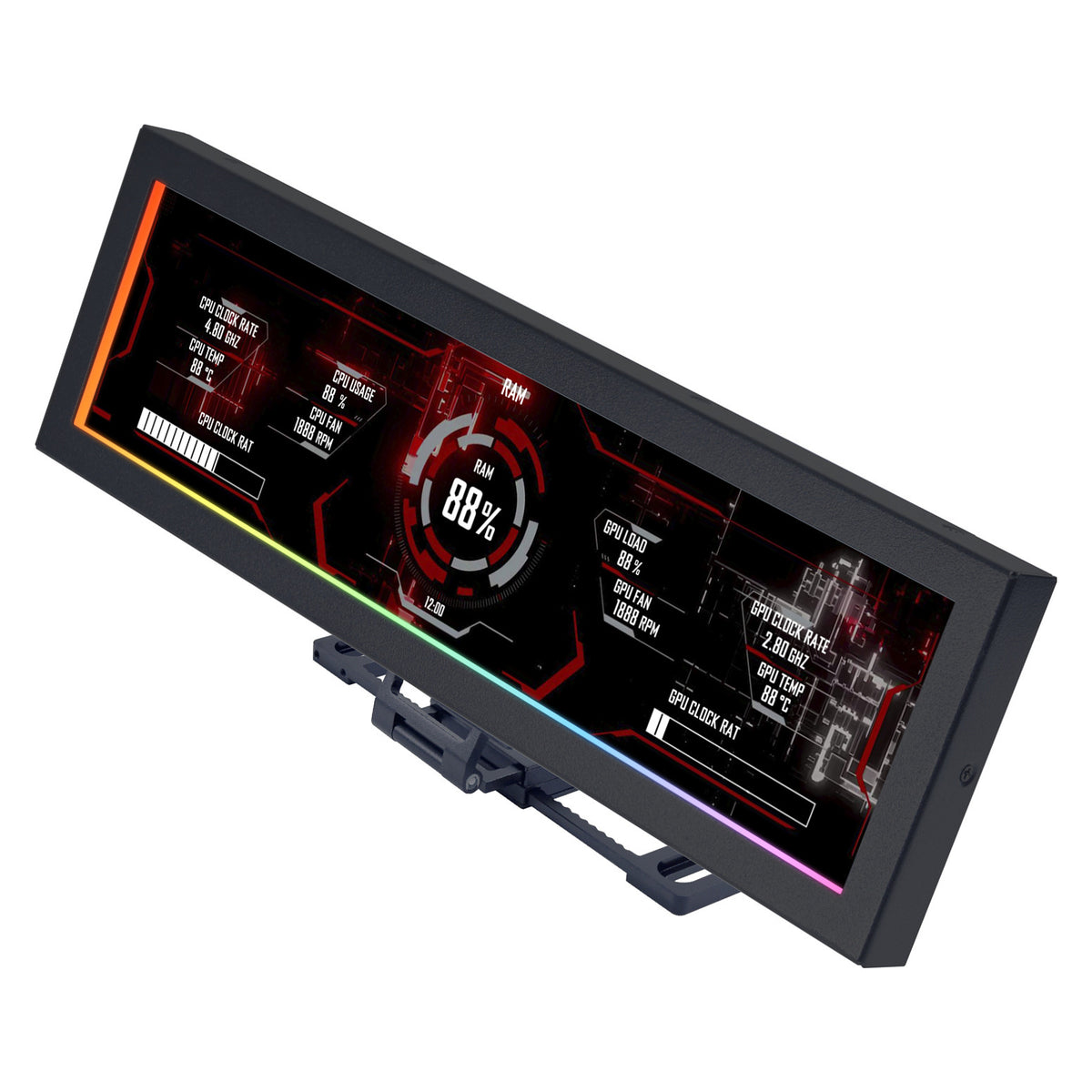 Lian Li 8.8" Universal Screen Schwarz