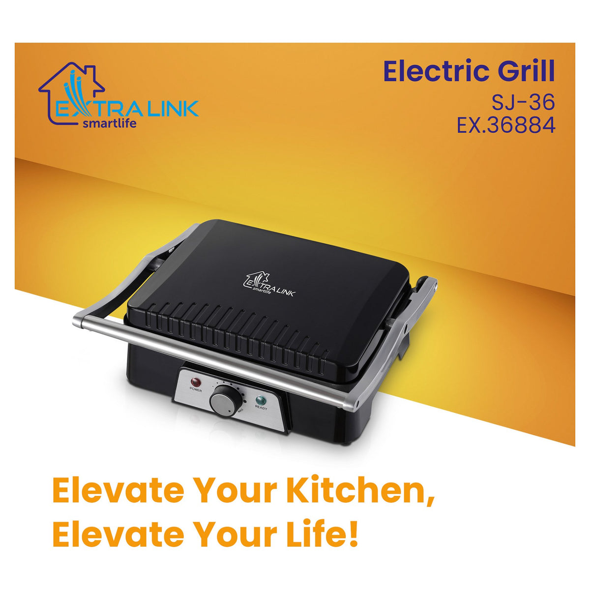Extralink Smart Life Electric Grill SJ-36, 2000W, Electric Grill with Temperature Control