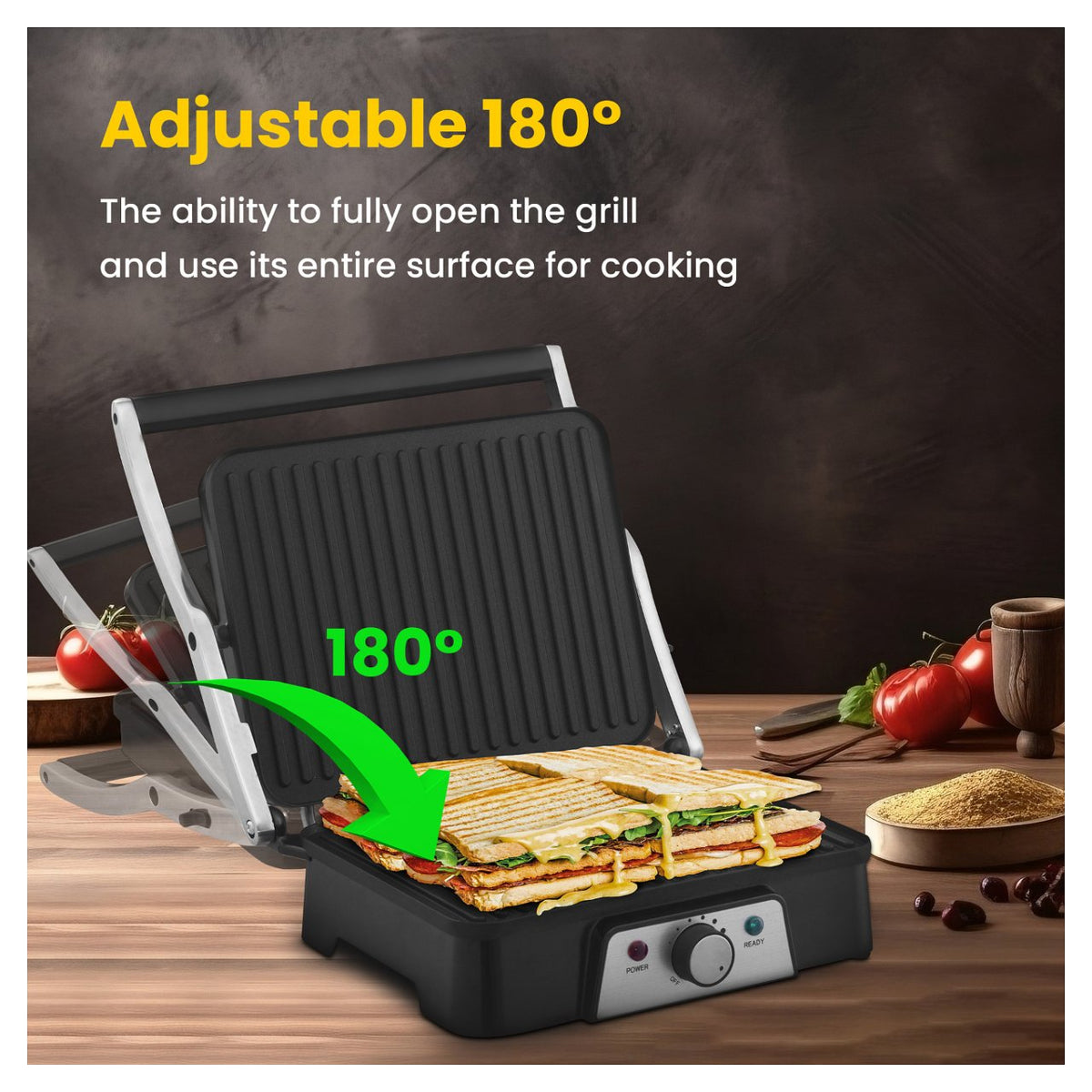 Extralink Smart Life Electric Grill SJ-36, 2000W, Electric Grill with Temperature Control
