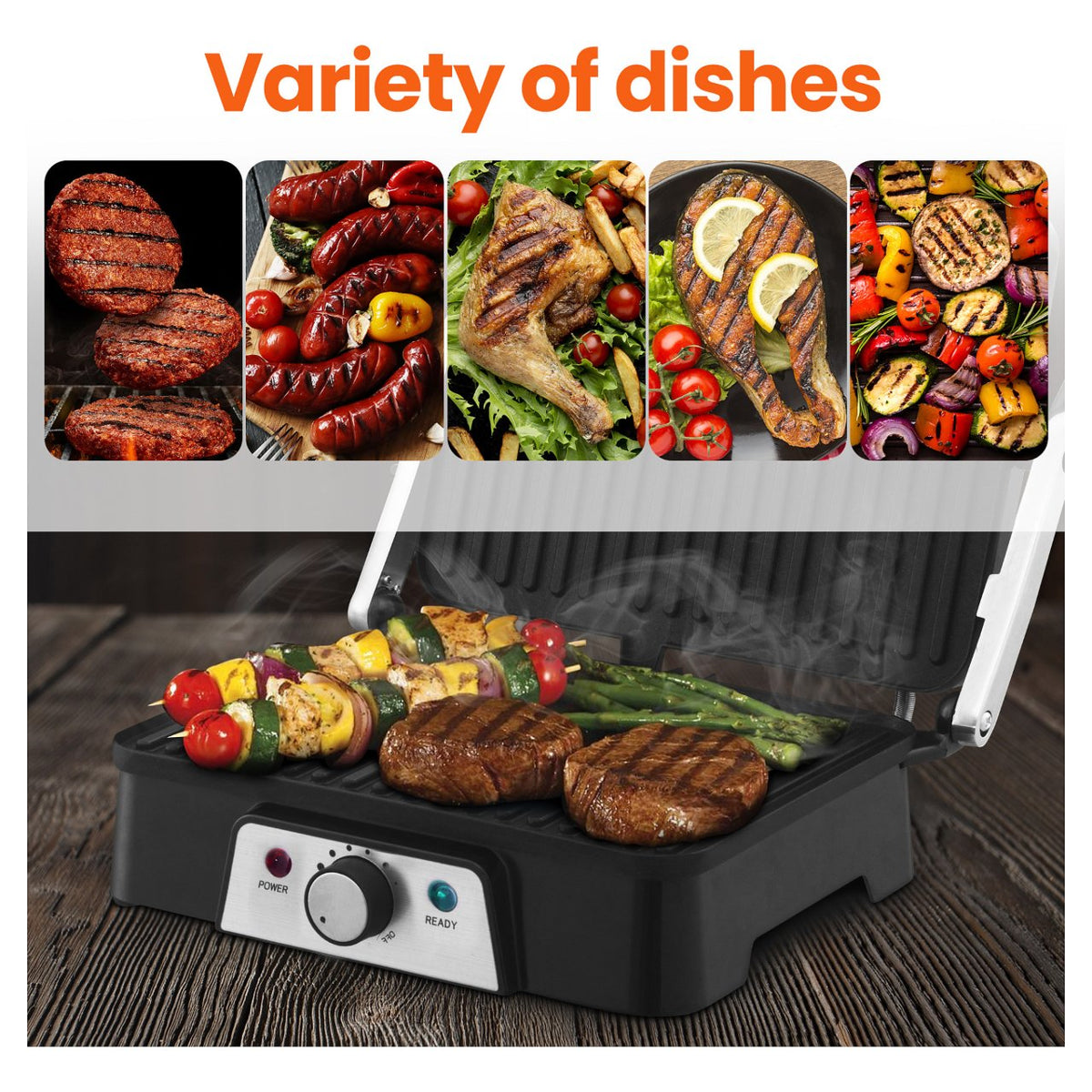 Extralink Smart Life Electric Grill SJ-36, 2000W, Electric Grill with Temperature Control