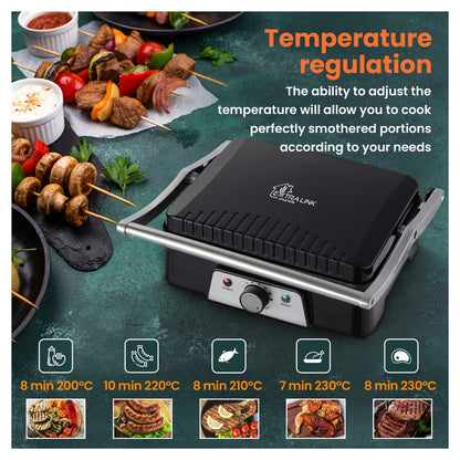 Extralink Smart Life Electric Grill SJ-36, 2000W, Electric Grill with Temperature Control