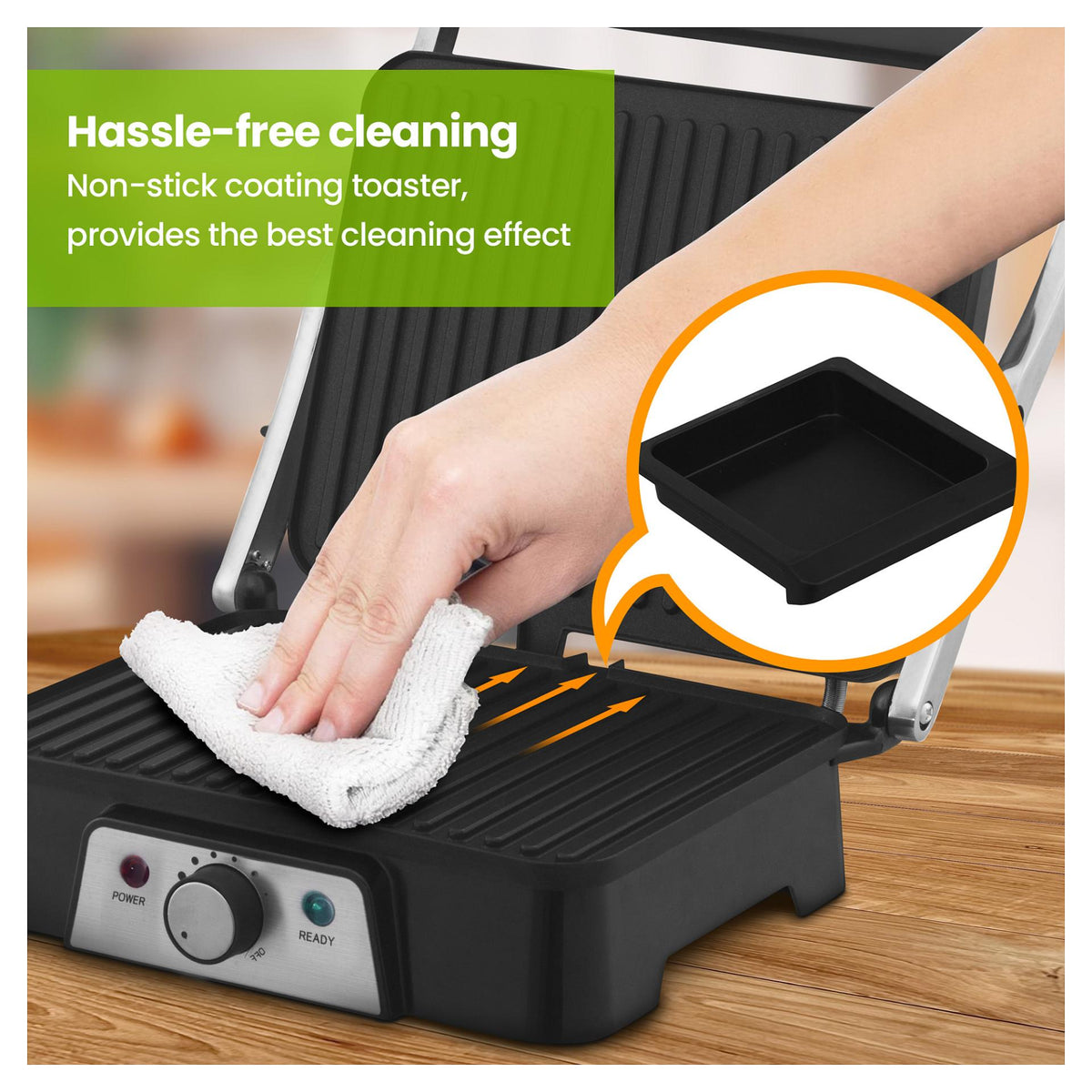 Extralink Smart Life Electric Grill SJ-36, 2000W, Electric Grill with Temperature Control