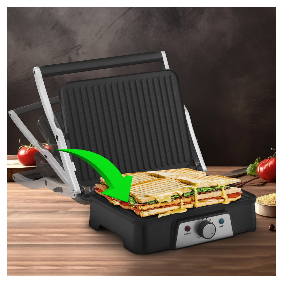 Extralink Smart Life Electric Grill SJ-36, 2000W, Electric Grill with Temperature Control