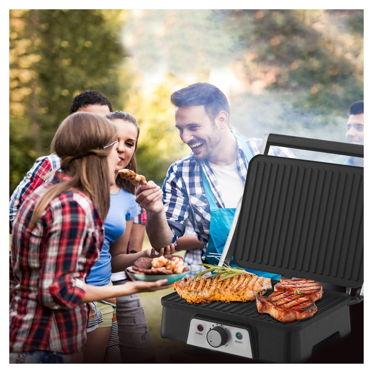 Extralink Smart Life Electric Grill SJ-36, 2000W, Electric Grill with Temperature Control