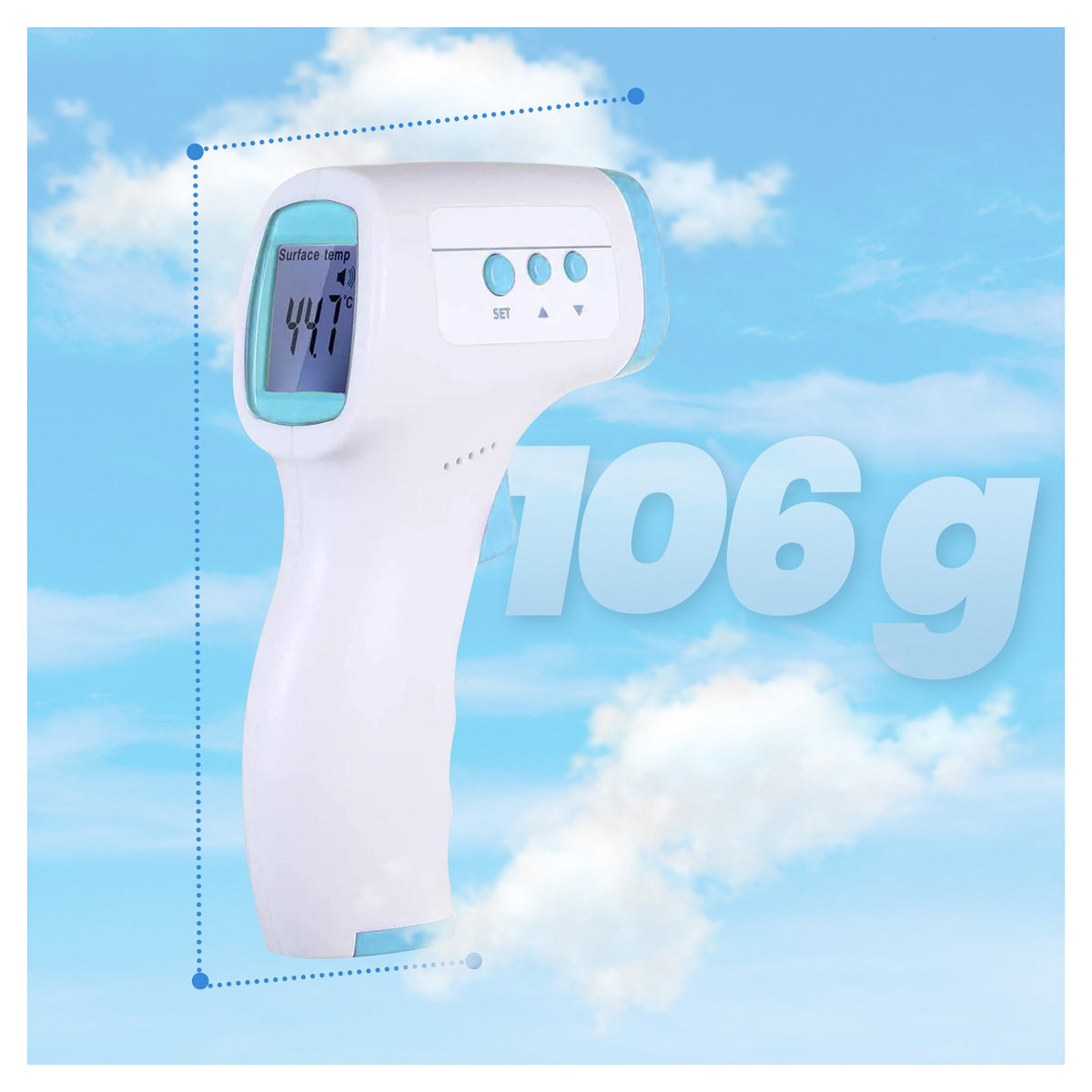 Extralink Smart Life T003 Kontaktloses Thermometer, Weiß