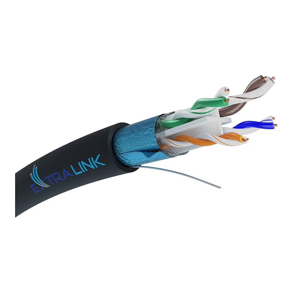 Extralink CAT6 FTP (F/UTP) V2 Außen-Netzwerkkabel, 305M