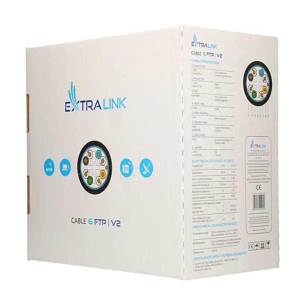 Extralink CAT6 FTP (F/UTP) V2 Außen-Netzwerkkabel, 305M
