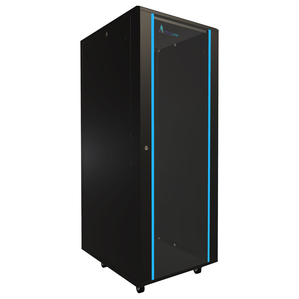 Extralink 32U Rackschrank 600x800 Schwarz, Stehend