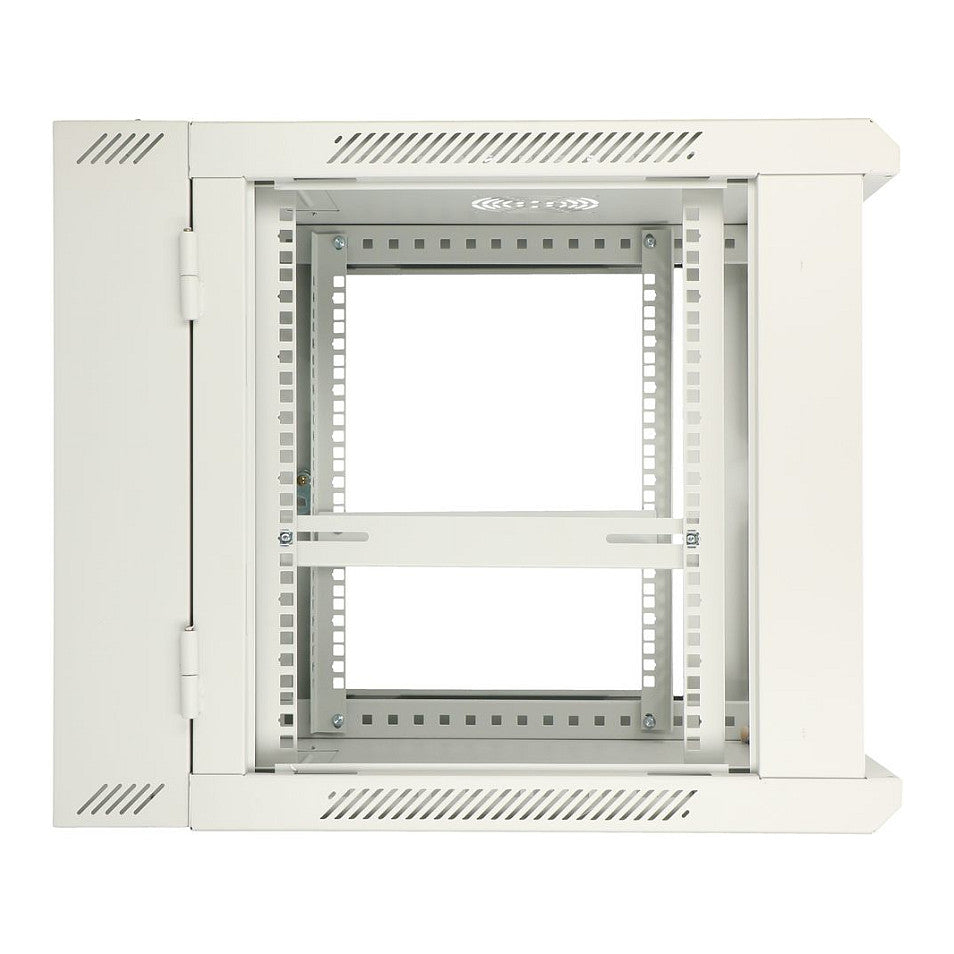 Extralink 12U Wandmontierter Rackschrank 600x600 Grau, Zweigeteilt