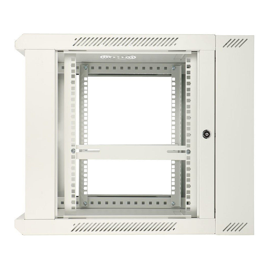 Extralink 12U Wandmontierter Rackschrank 600x600 Grau, Zweigeteilt