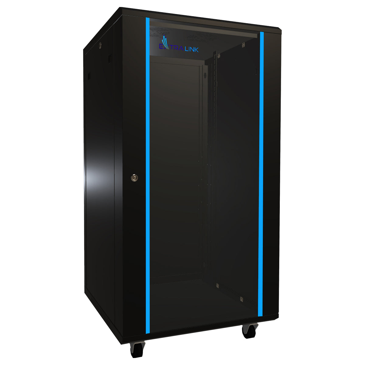 Extralink 22U 600x600 Schwarzer Rackschrank
