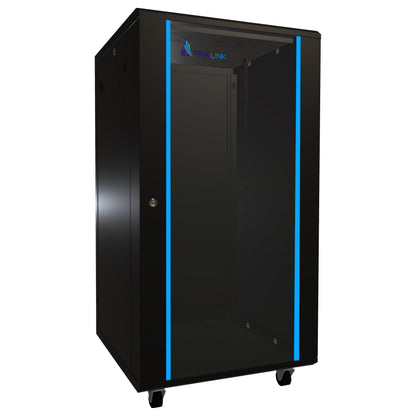 Extralink 22U 600x600 Schwarzer Rackschrank