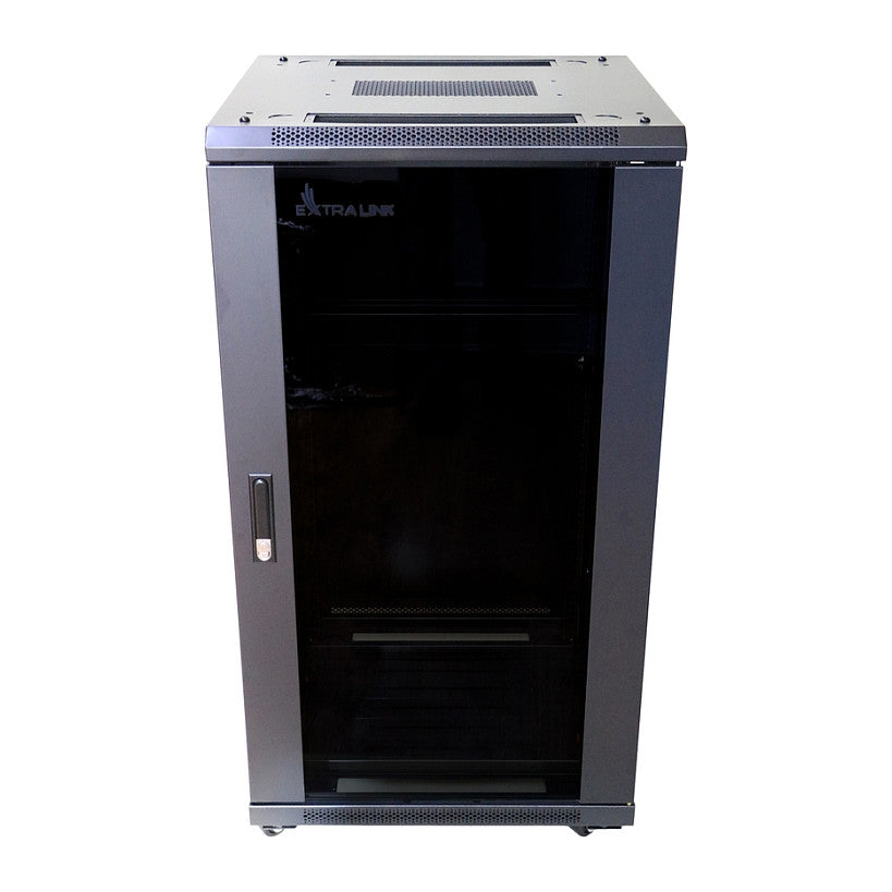 Extralink 22U 600x800 Schwarzer Rack-Schrank