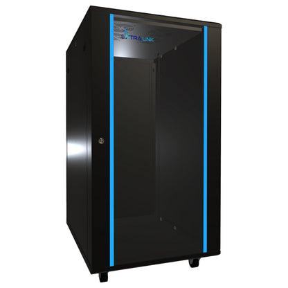 Extralink 22U 600x800 Schwarzer Rack-Schrank