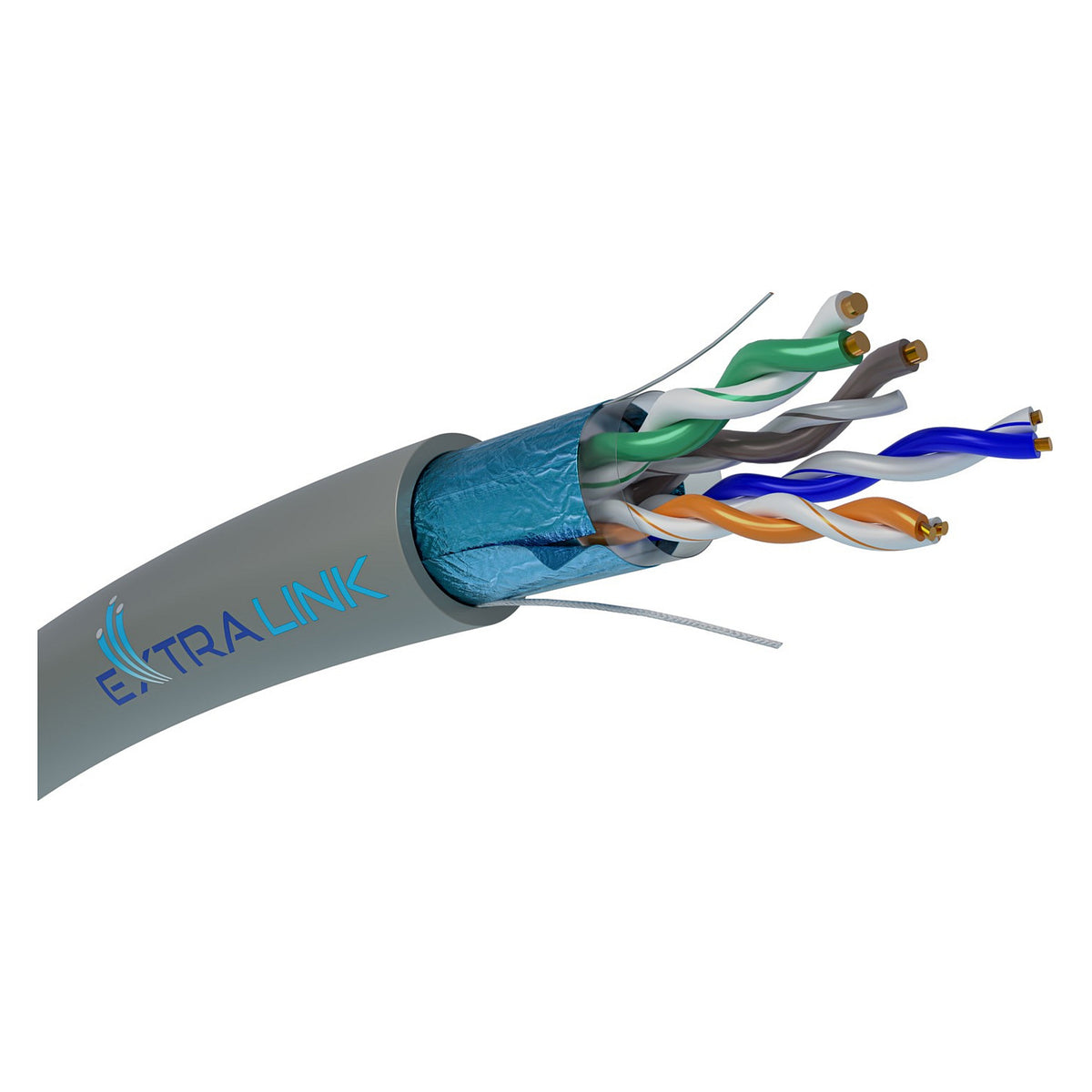 Extralink CAT5E FTP (F/UTP) Netzwerkkabel Innen, 305M