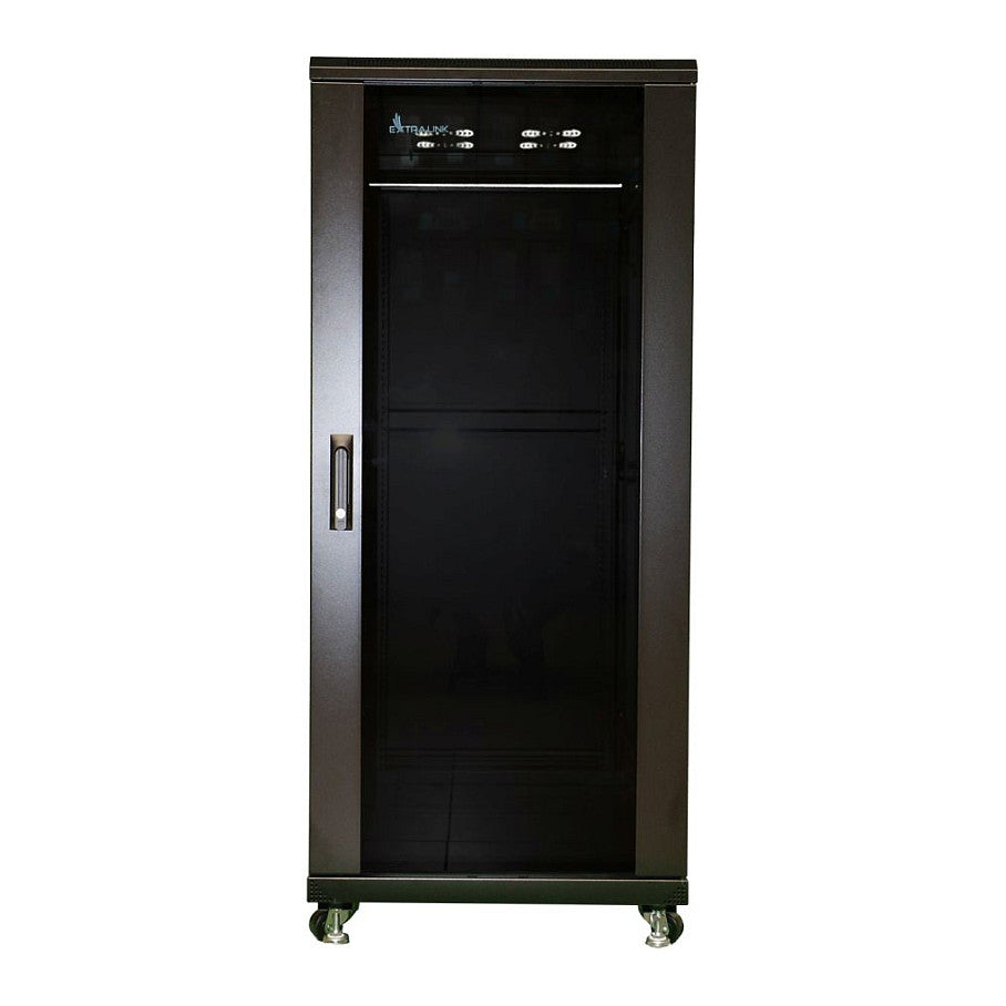 Extralink 27U 600x800 Schwarzer Rackschrank