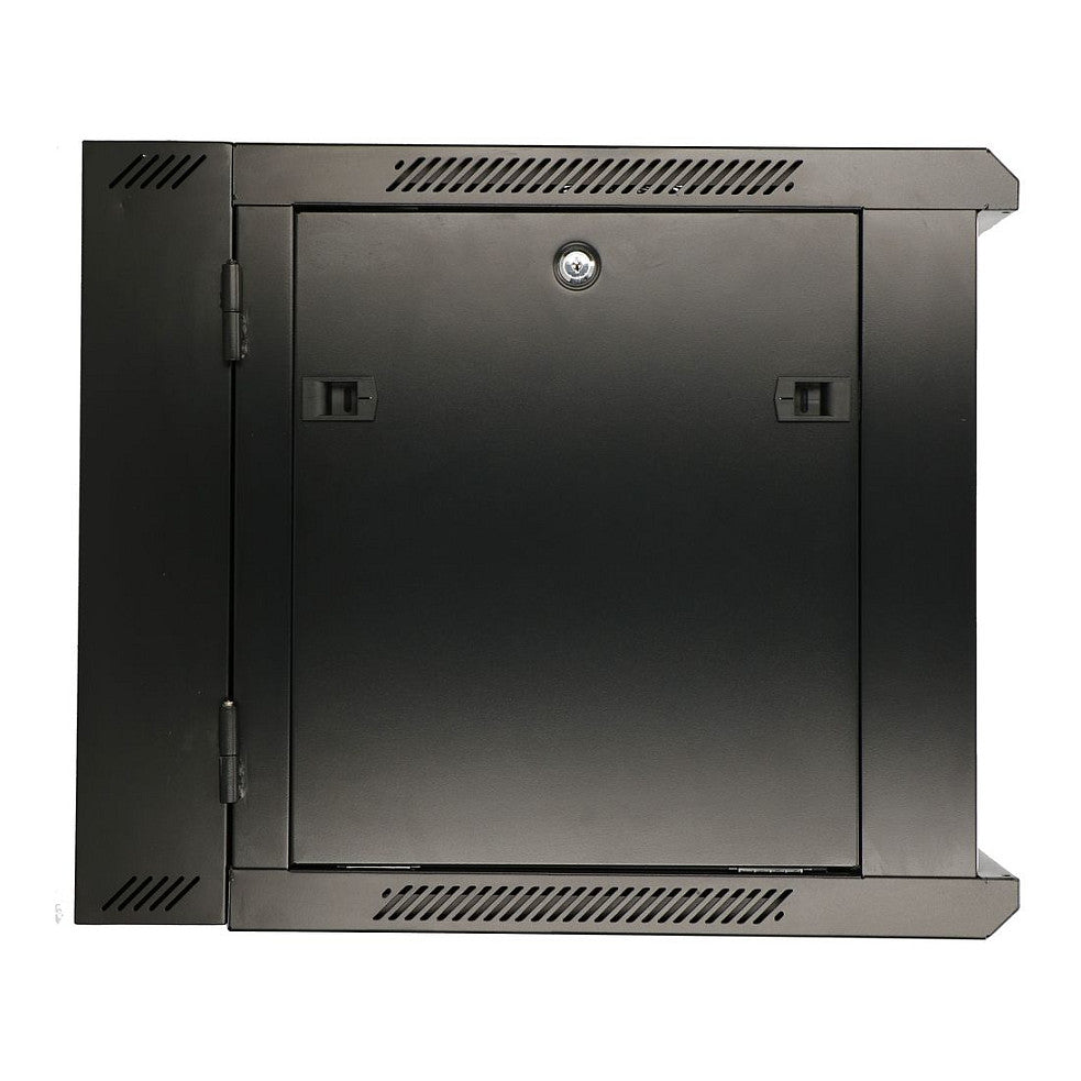 Extralink 12U Wandmontierter Rackschrank 600x600 AZH Schwarz, Doppelte Sektion