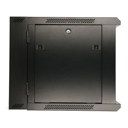 Extralink 12U Wandmontierter Rackschrank 600x600 AZH Schwarz, Doppelte Sektion