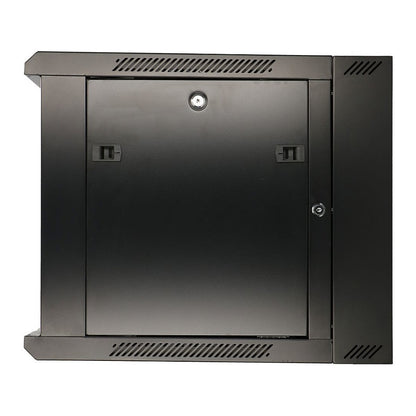 Extralink 12U Wandmontierter Rackschrank 600x600 AZH Schwarz, Doppelte Sektion