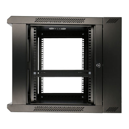 Extralink 12U Wandmontierter Rackschrank 600x600 AZH Schwarz, Doppelte Sektion