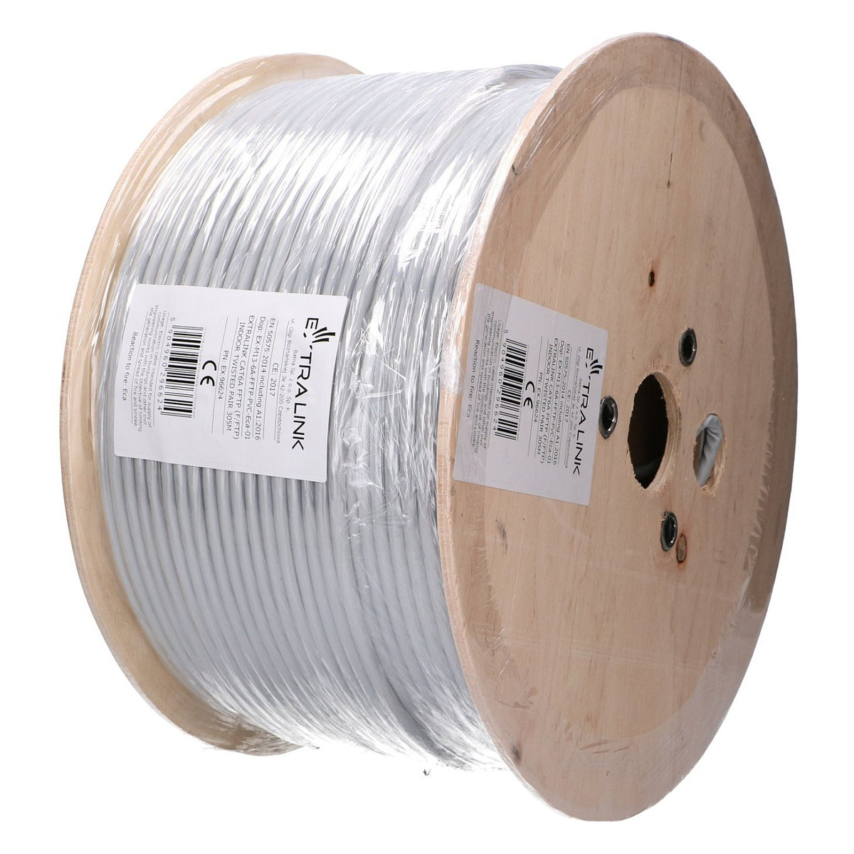 Extralink CAT6A FFTP (F/FTP) Innen | Netzwerkkabel Twisted Pair | 305m