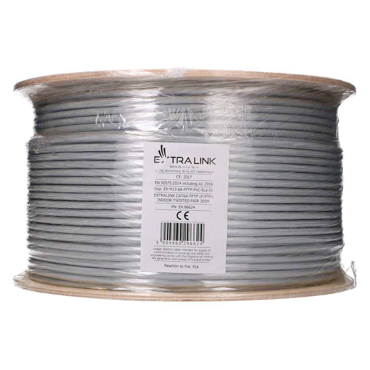 Extralink CAT6A FFTP (F/FTP) Innen | Netzwerkkabel Twisted Pair | 305m