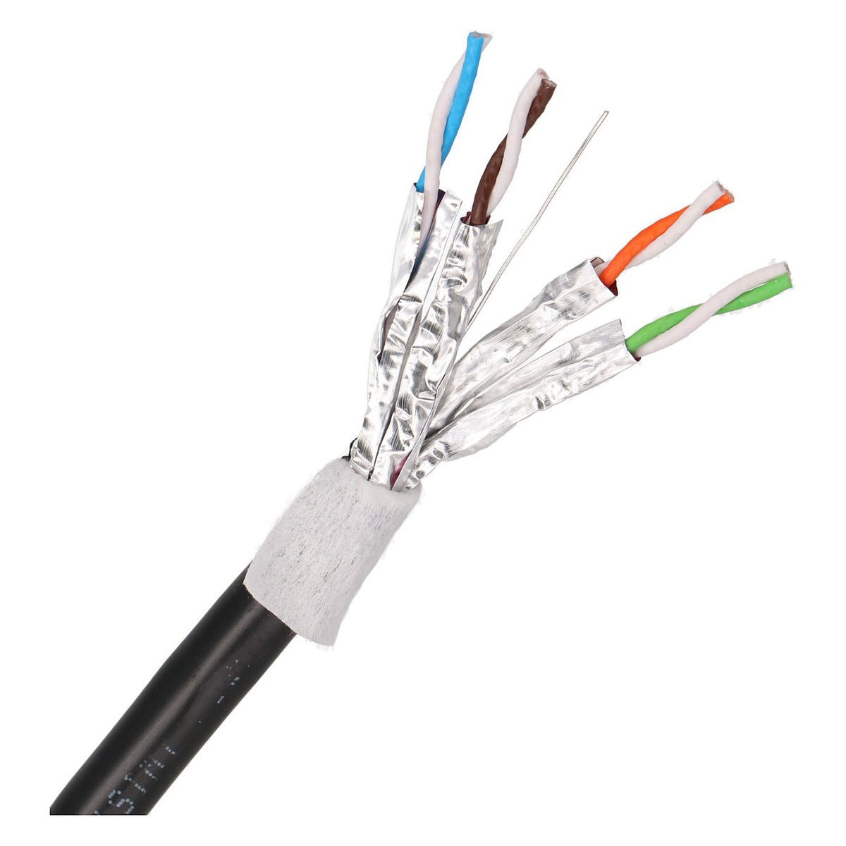 Extralink CAT6A FTP (F/UTP) Innen | Netzwerkkabel Twisted Pair | 305m, mit Gel