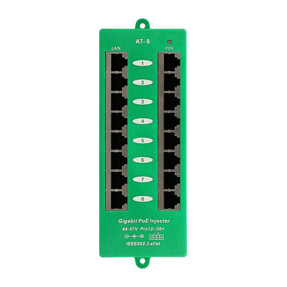 EXTRALINK ACTIVE POE INJECTOR 8 PORT GIGABIT 802.3AT/AF MODE A
