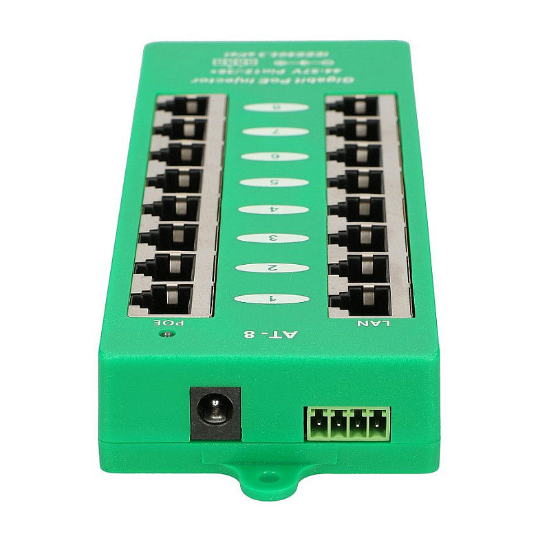 EXTRALINK ACTIVE POE INJECTOR 8 PORT GIGABIT 802.3AT/AF MODE A
