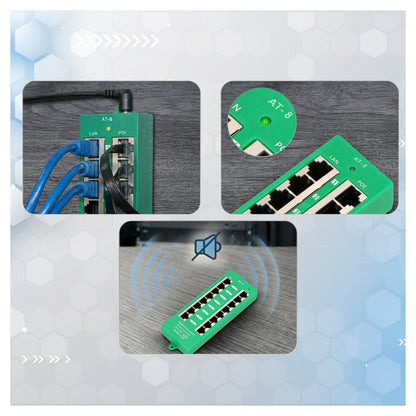 EXTRALINK ACTIVE POE INJECTOR 8 PORT GIGABIT 802.3AT/AF MODE A